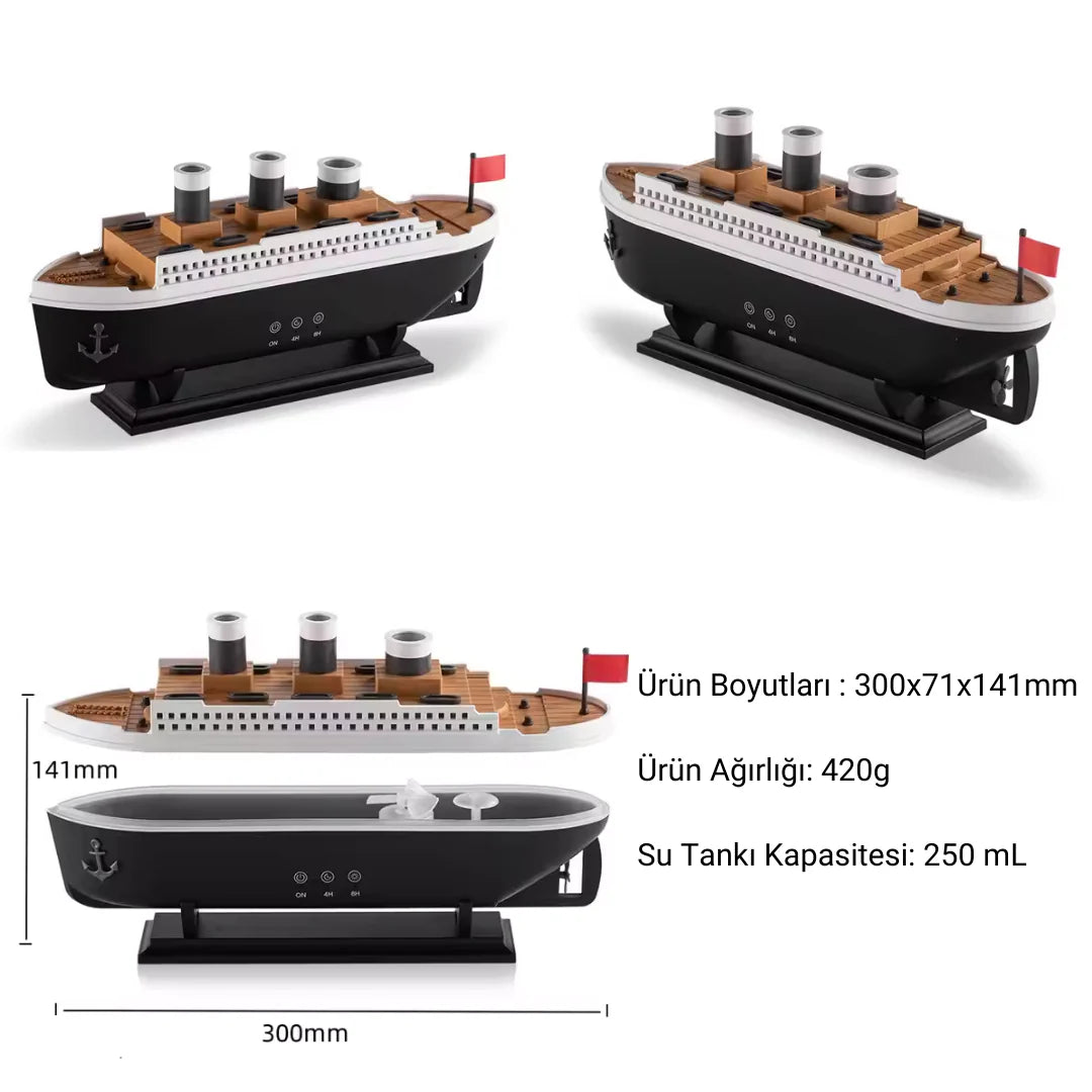 Titanik Gemi Modeli Dekorasyon Hava Nemlendirici 250 ml