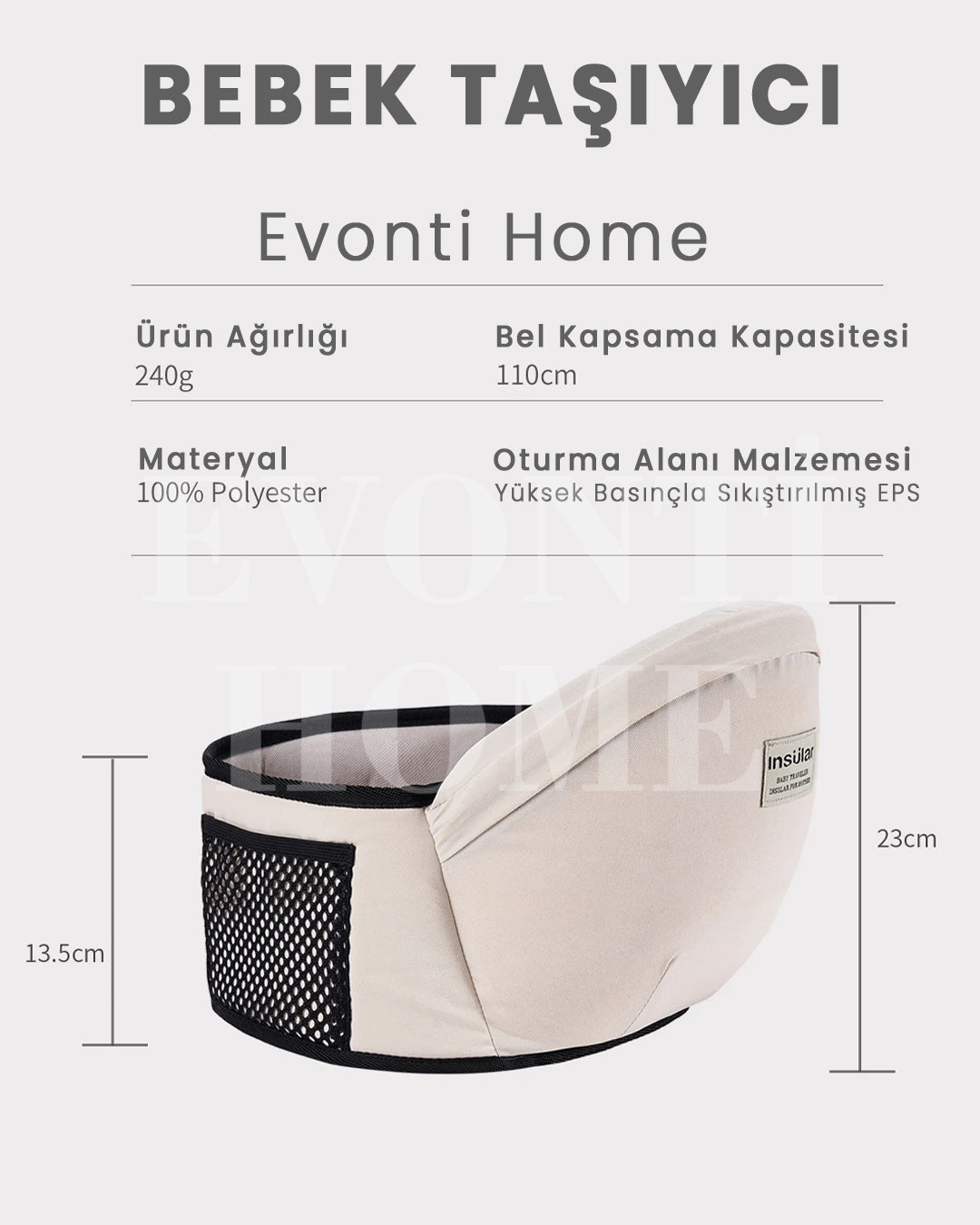 EVONTİHOME BEBEK SLİNG KUCAK TAŞIYICISI