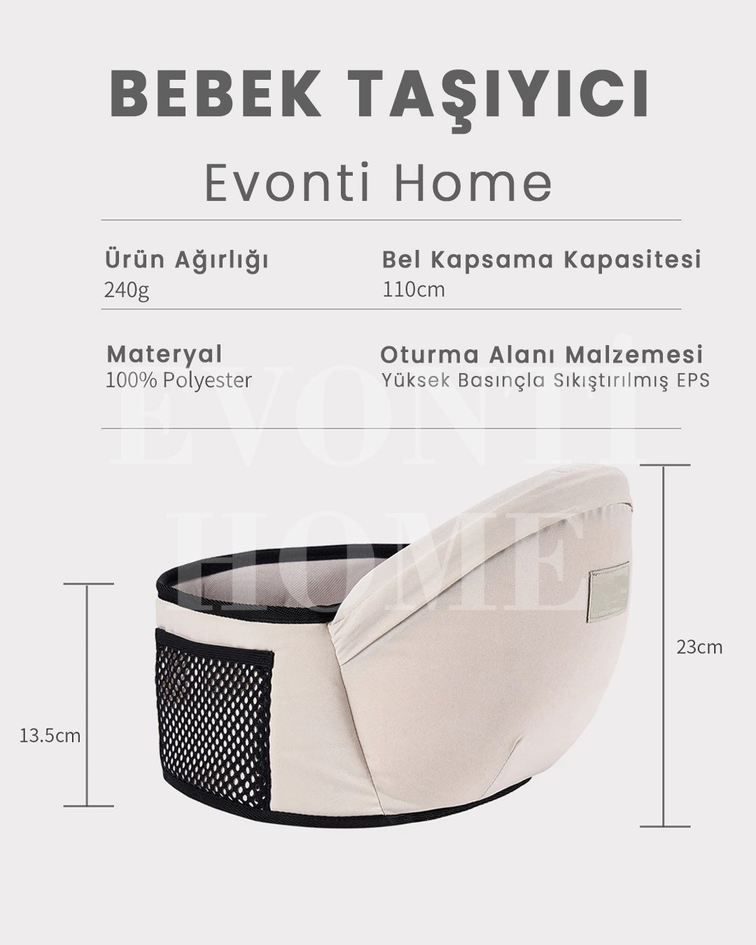 EVONTİHOME BEBEK SLİNG KUCAK TAŞIYICISI