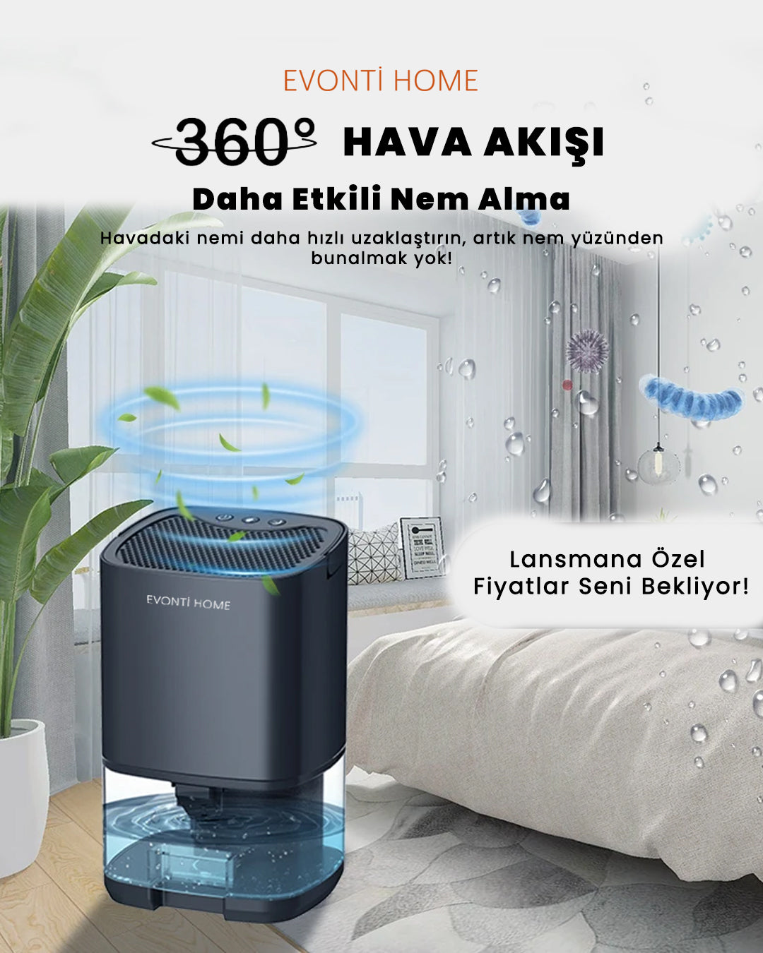 Nem Giderici Hava Temizleyici